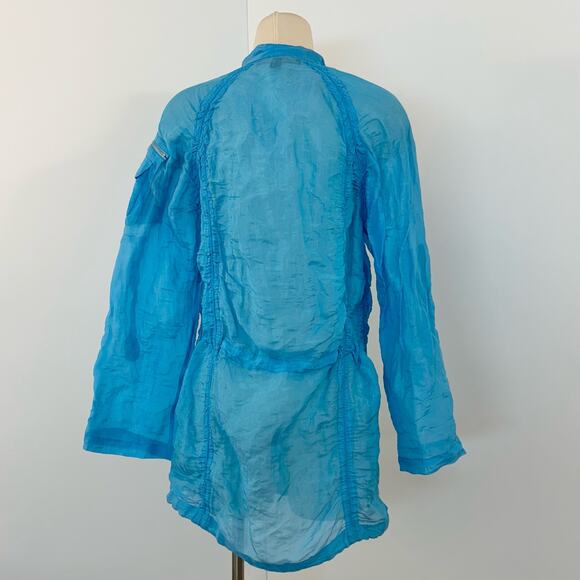 Ralph Lauren Black Label Sheer Lightweight Jacket Silk Blend | Size Small - Picture 9 of 14